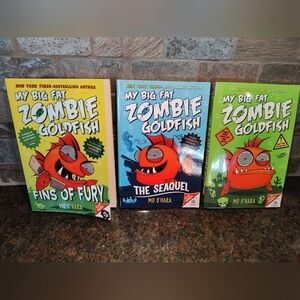 EUC My Big Fat Zombie Goldfish 3 Book Set - By Mo O'Hara
